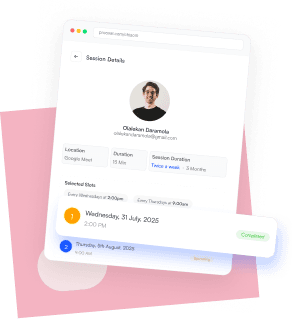Schedule a recurring session